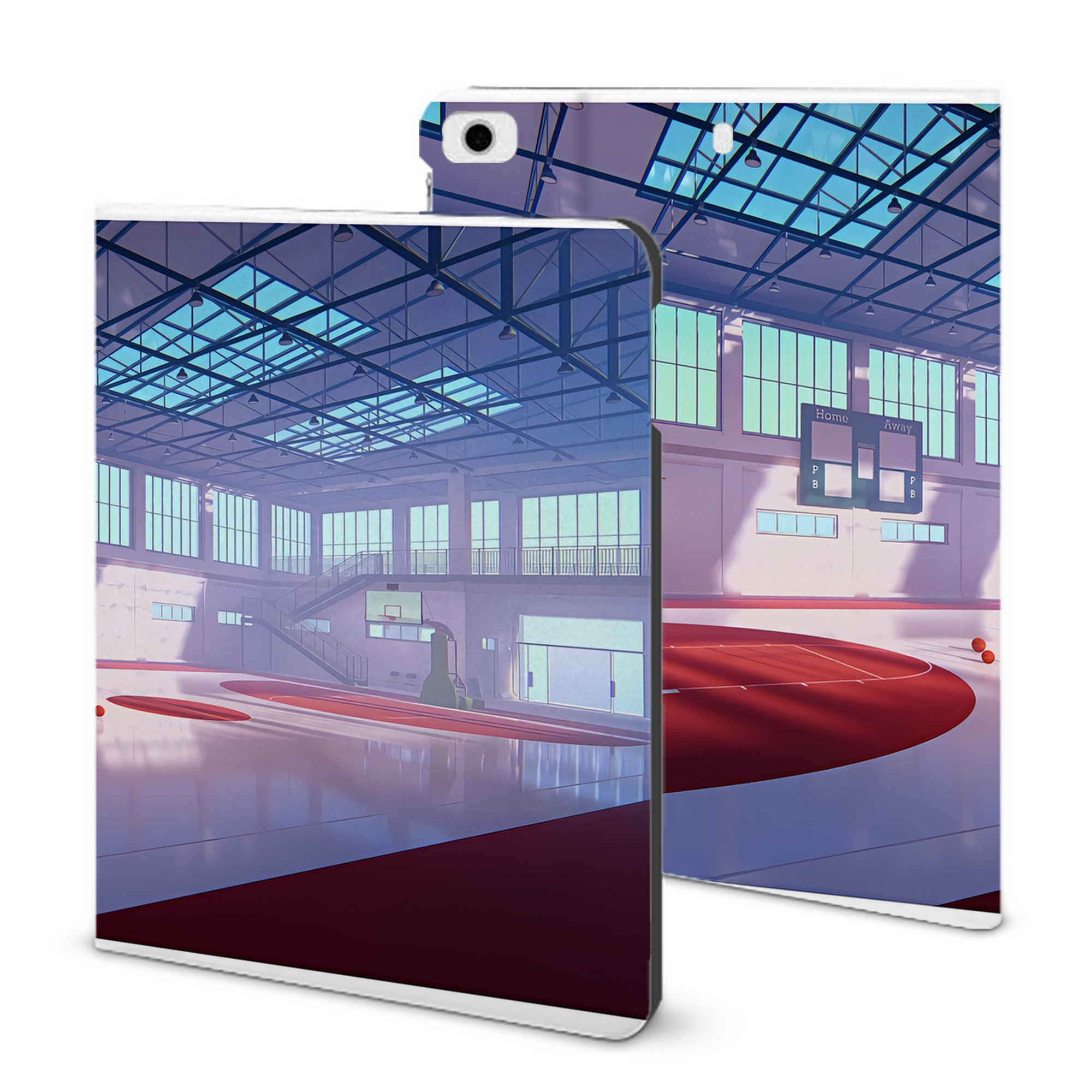 （画像用） SLAM DUNK／スラムダンク IPad ケース ブック型 PUレザー TPU 耐衝撃 軽量 薄型 ペン収納なし 全面保護 IPad 各モデル対応